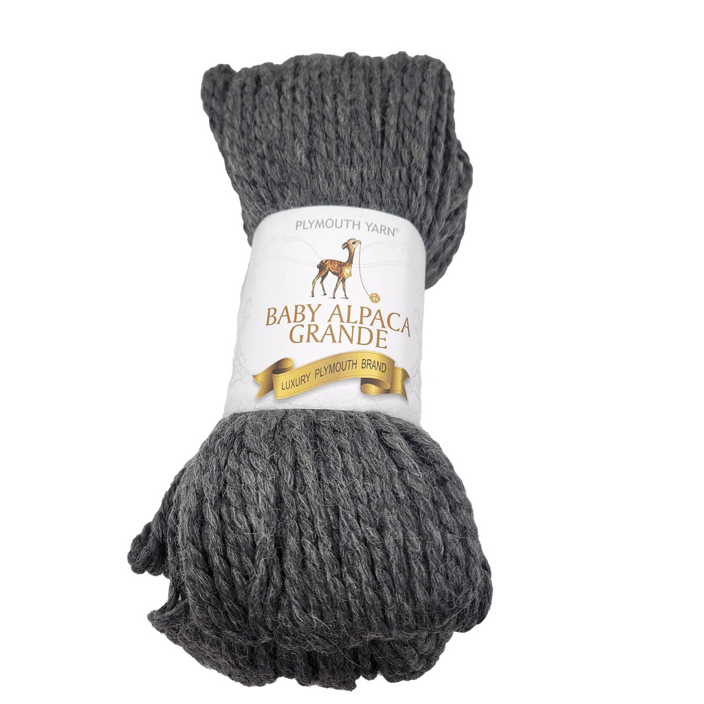 Plymouth Baby Alpaca Grande Med Grey Heather 402