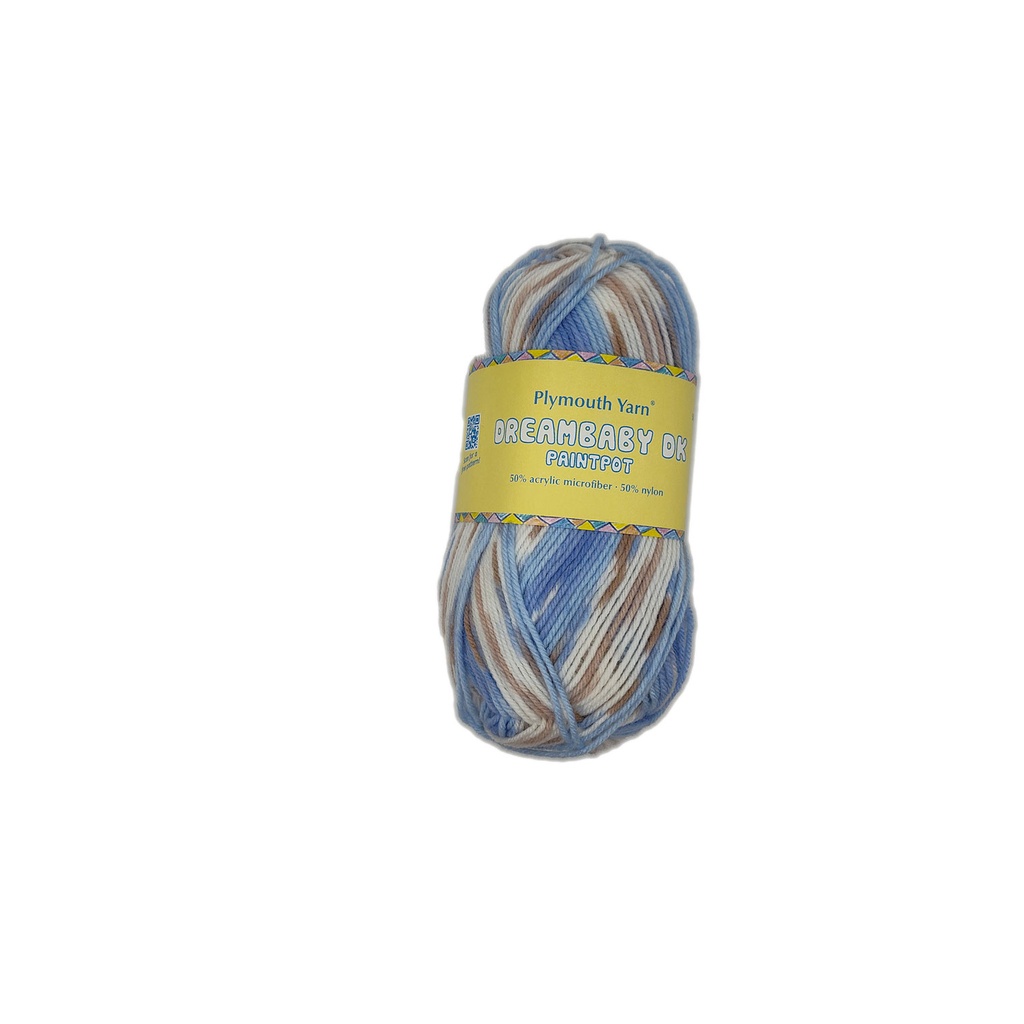 Plymouth Dreambaby DK Paintpot  Blue/Tan Multi 1415