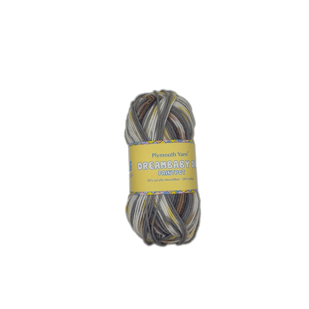 Plymouth Dreambaby DK Paintpot Grey/Yellow/Tan 1413