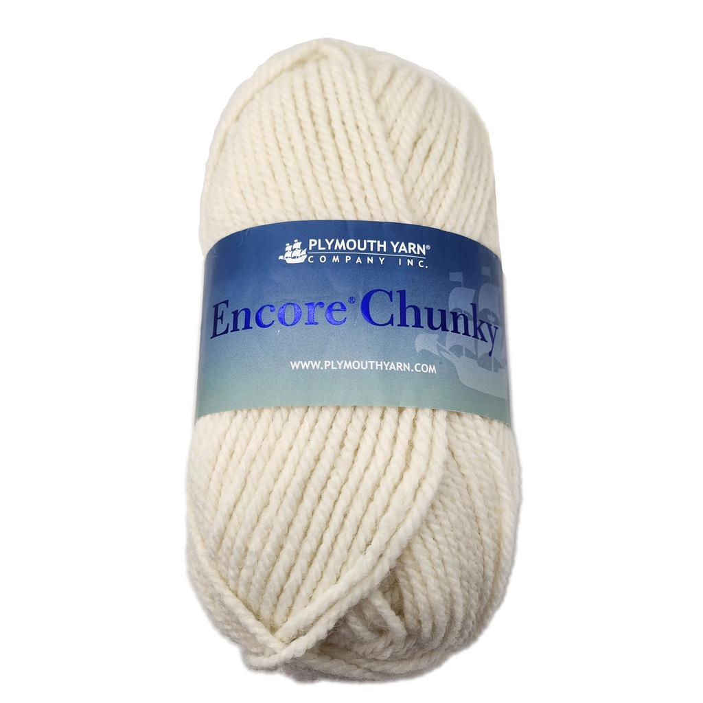 Plymouth Encore Chunky Winter White 146