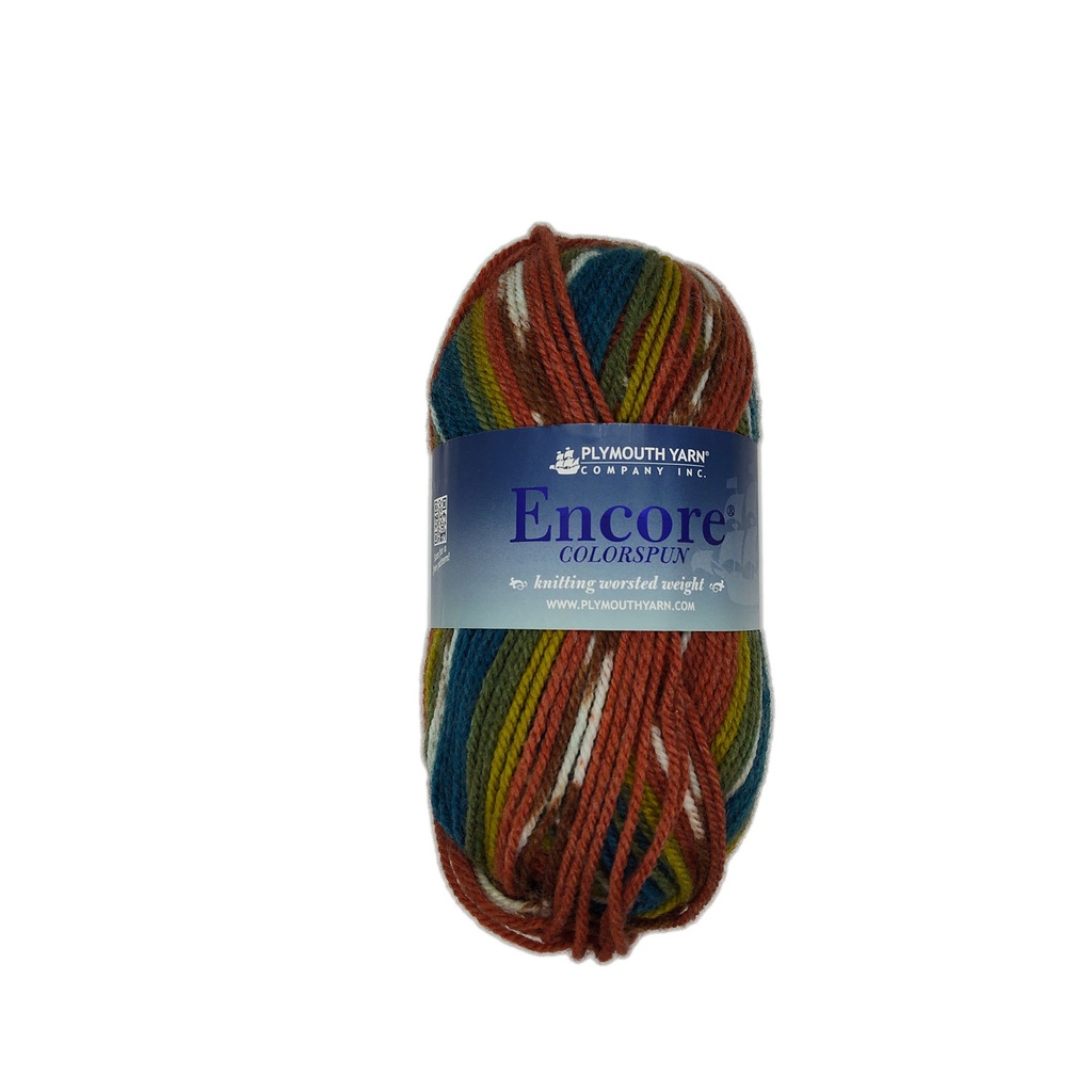 Plymouth Encore Colorspun Blue/Orage/Green 8197 (discontinued)