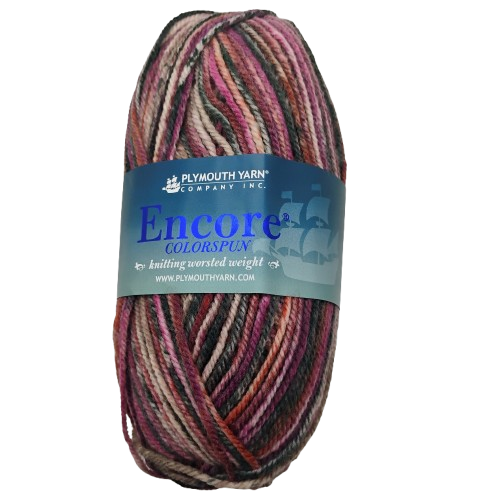 Plymouth Encore Colorspun Cherry Cola 8003