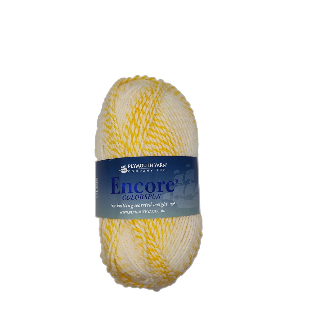 Plymouth Encore Colorspun Lemon Sherbert 7748