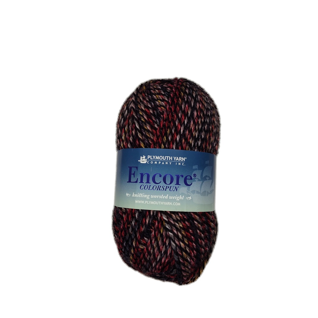 Plymouth Encore Colorspun Red/Black 7811