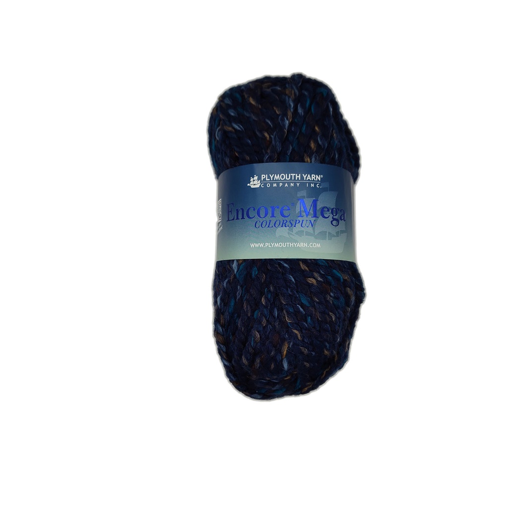 Plymouth Encore Mega Colorspun Navy Mix 7167 (discontinued)