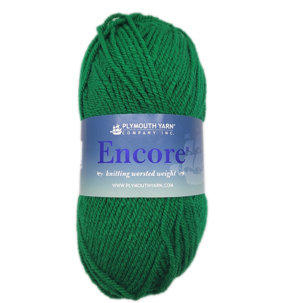 Plymouth Encore Worsted Christmas Green 54