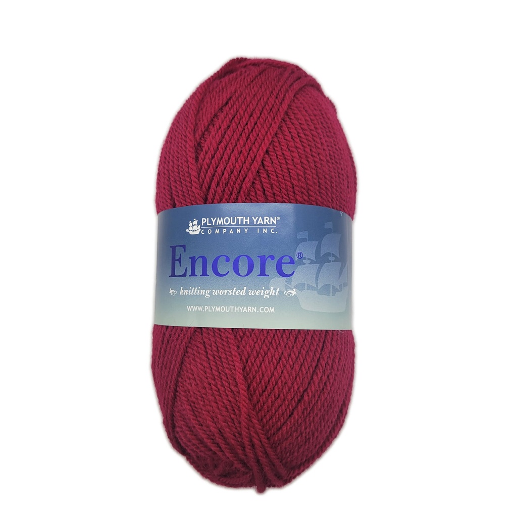 Plymouth Encore Worsted Cranberry 174