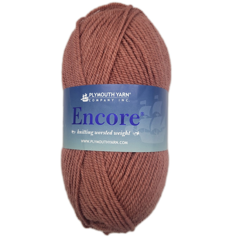 Plymouth Encore Worsted Desert Rose 704