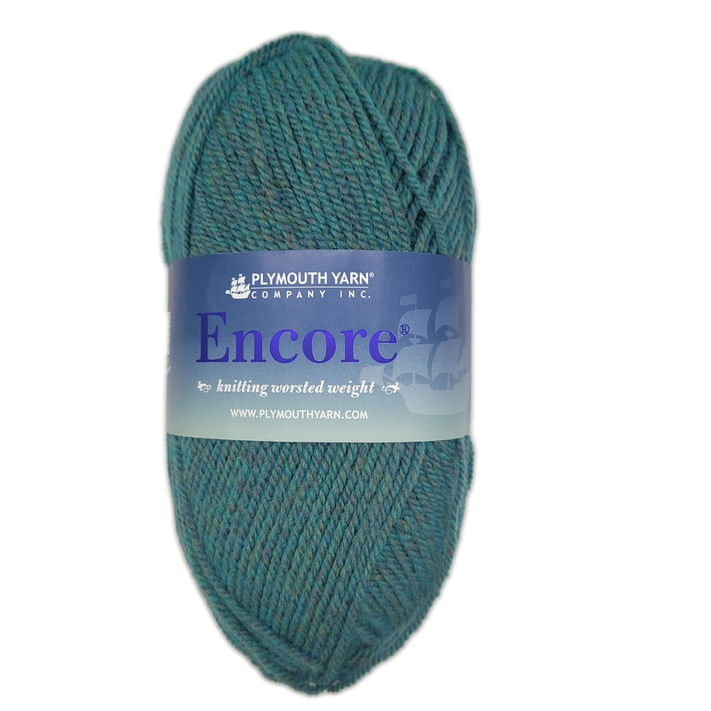 Plymouth Encore Worsted Emerald Heather 687