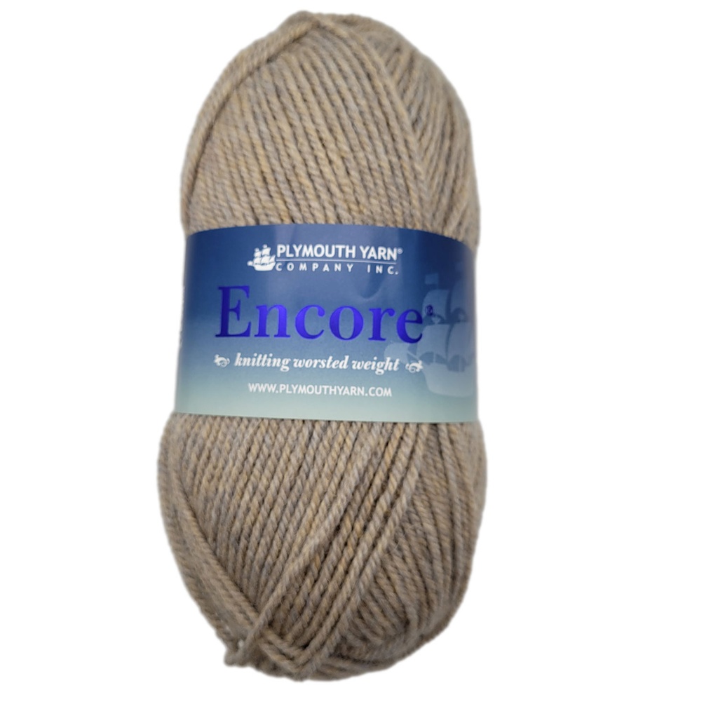 Plymouth Encore Worsted Heather Fawn Mix 1415