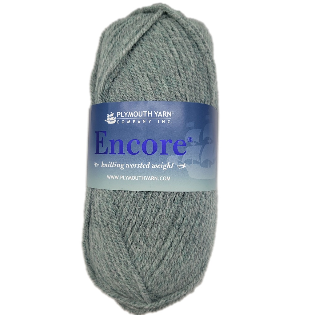 Plymouth Encore Worsted Light Green Frost 678