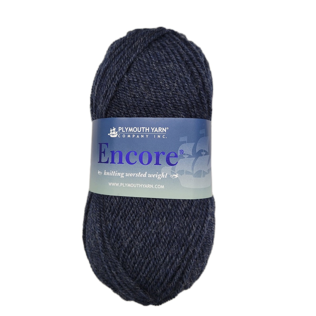 Plymouth Encore Worsted Midnite Heather 6005