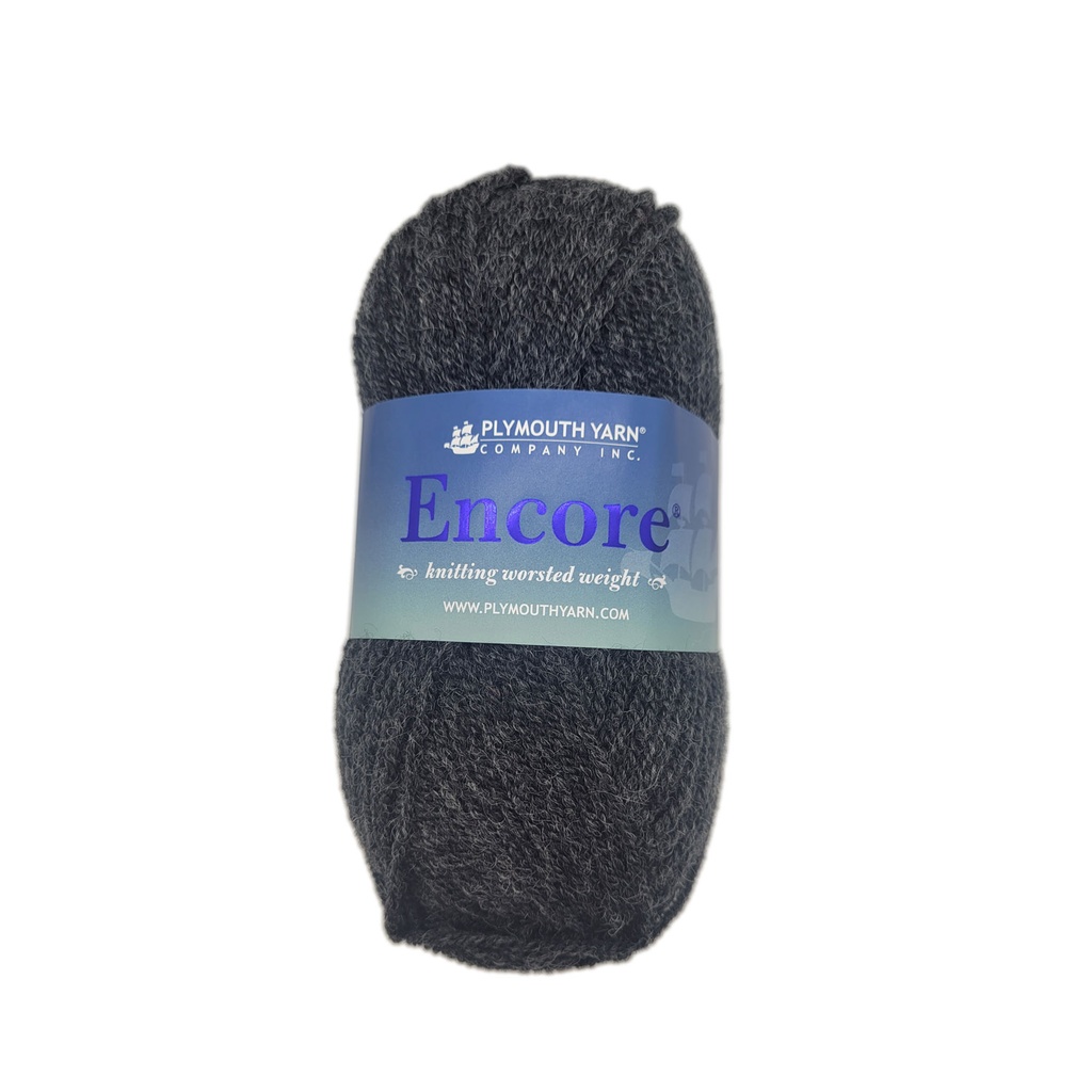 Plymouth Encore Worsted Night Grey Heather 520