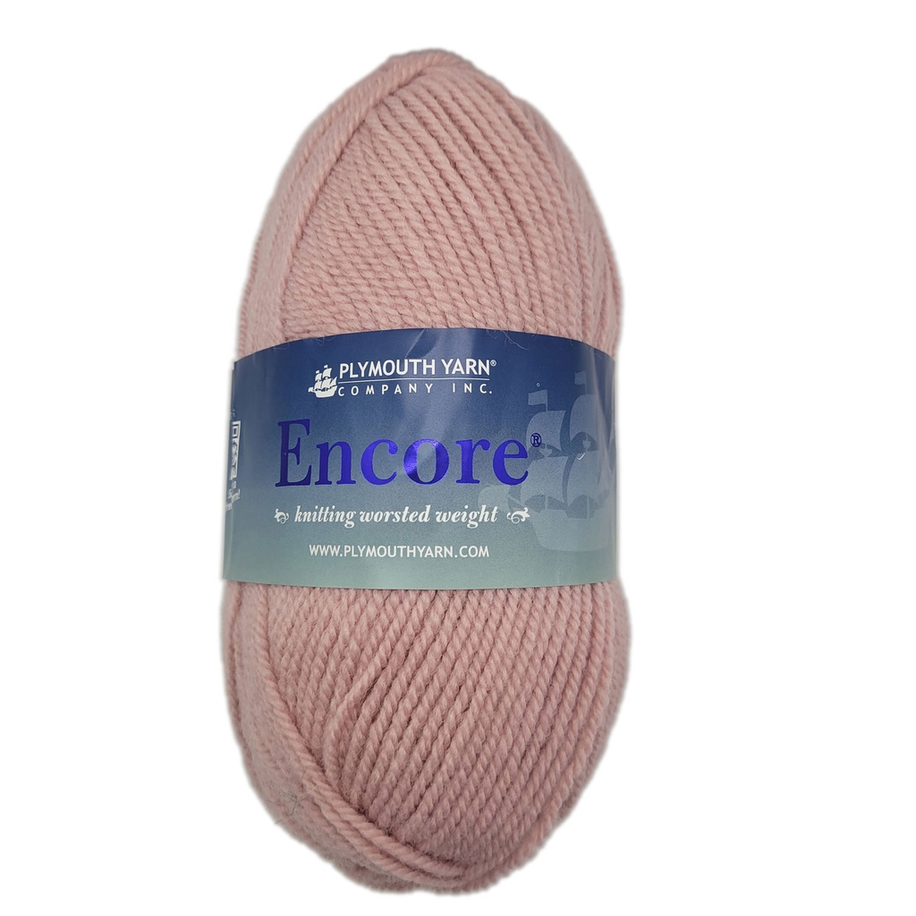 Plymouth Encore Worsted Petal Pink 9858