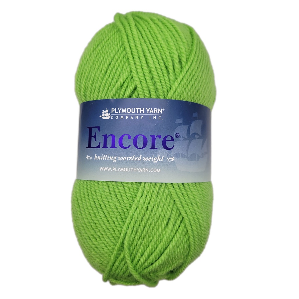 Plymouth Encore Worsted Rio Lime 3335