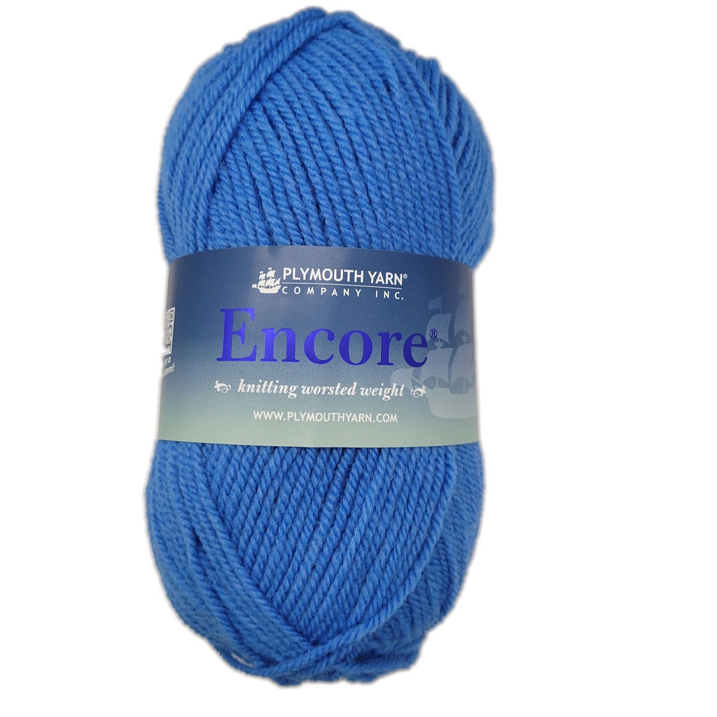 Plymouth Encore Worsted Serenity Blue 4045