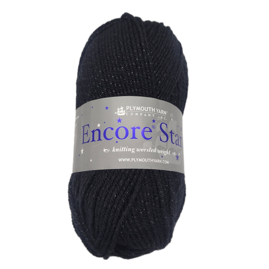 Plymouth Encore Worsted Starz Black G217 