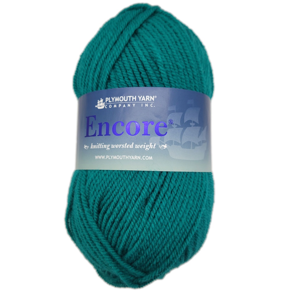 Plymouth Encore Worsted Teal A-Delphia 9852