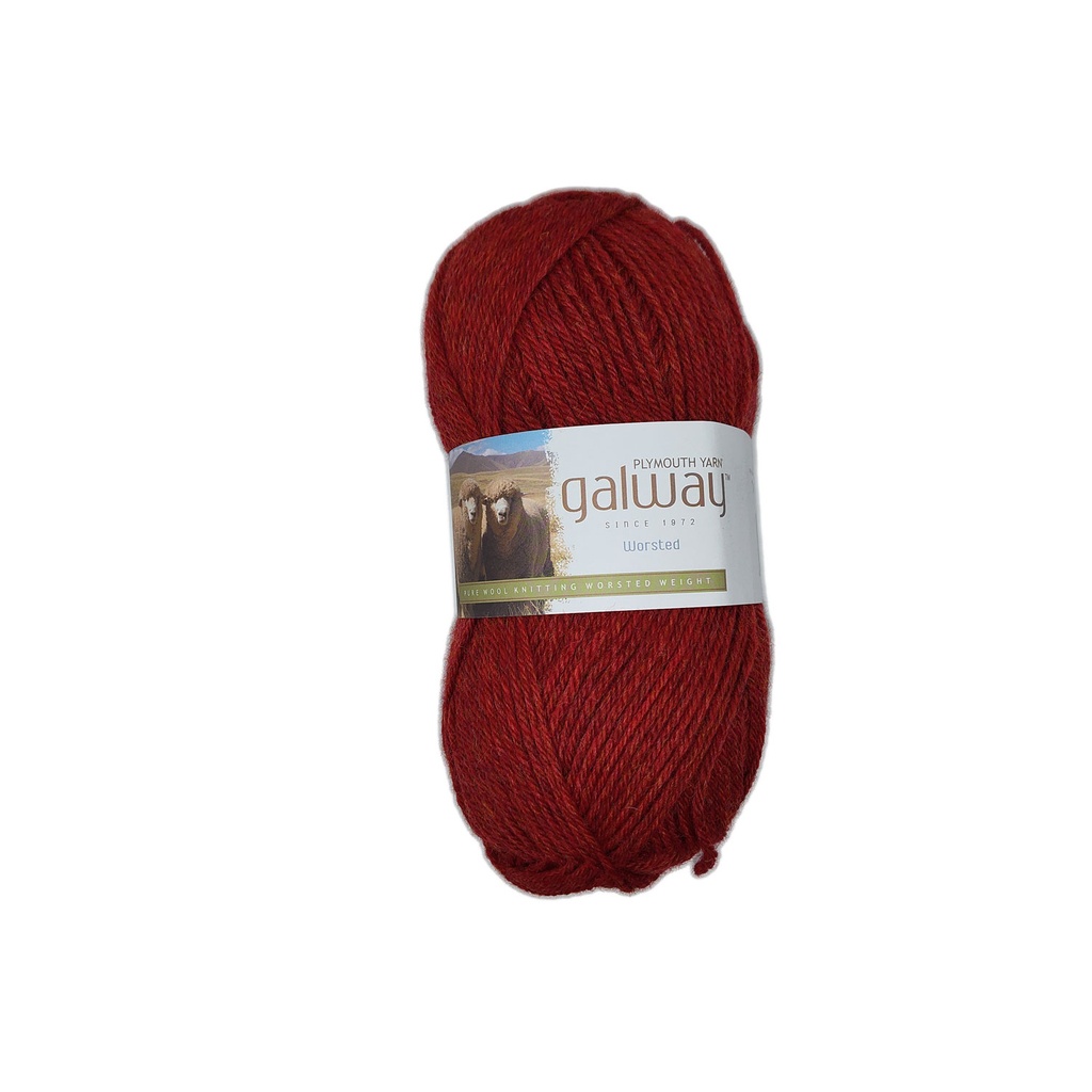 Plymouth Galway Worsted Brick Heather 0742 (discontinued)