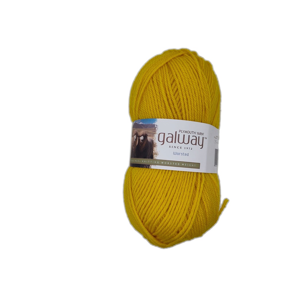 Plymouth Galway Worsted Hot Neon Yellow 0147