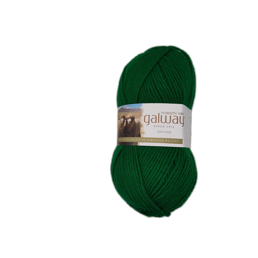 Plymouth Galway Worsted Kelly Green 0017