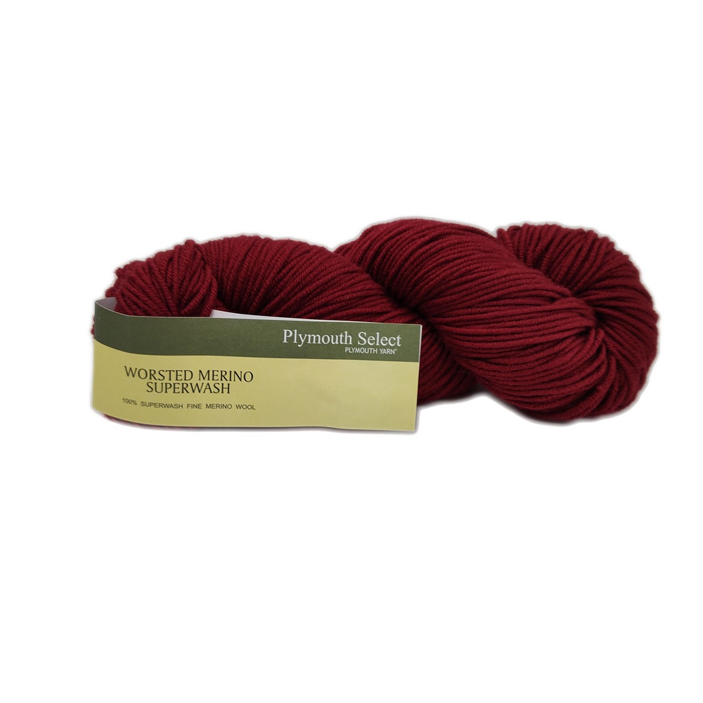 Plymouth Worsted Merino Superwash Burgandy 16