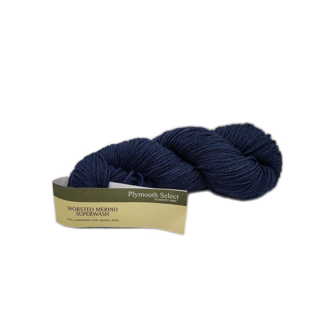 Plymouth Worsted Merino Superwash Denim Heather 86