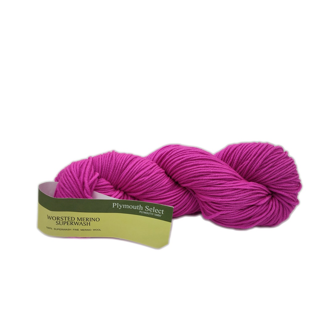 Plymouth Worsted Merino Superwash Hot Pink 101