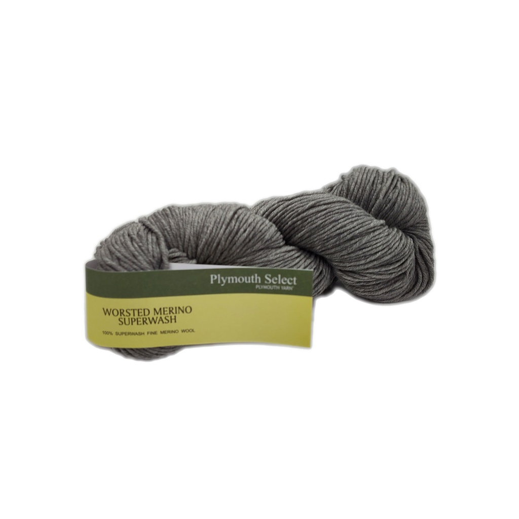 Plymouth Worsted Merino Superwash Lt Grey 07