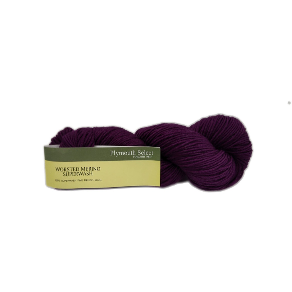Plymouth Worsted Merino Superwash Plum 15