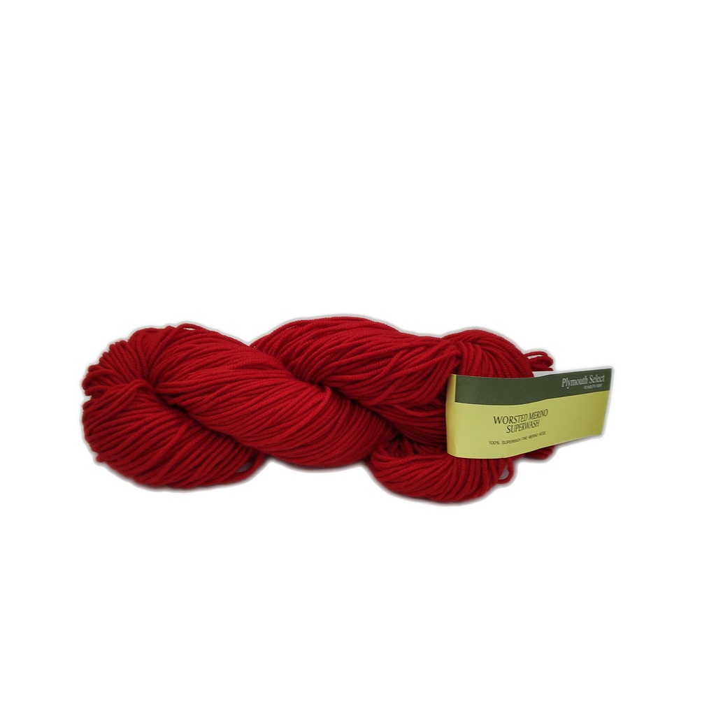 Plymouth Worsted Merino Superwash Scarlet 57