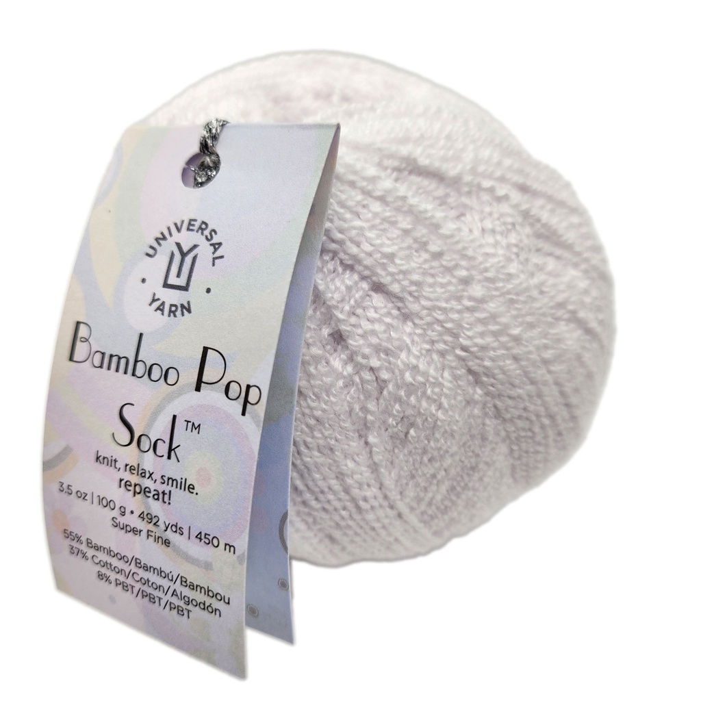 Universal Bamboo Pop Sock Solid Frost 601