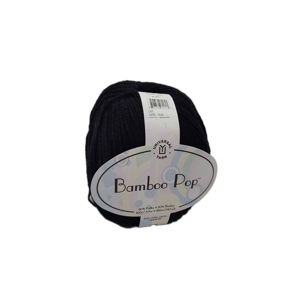 Universal Bamboo Pop Solid Black 112
