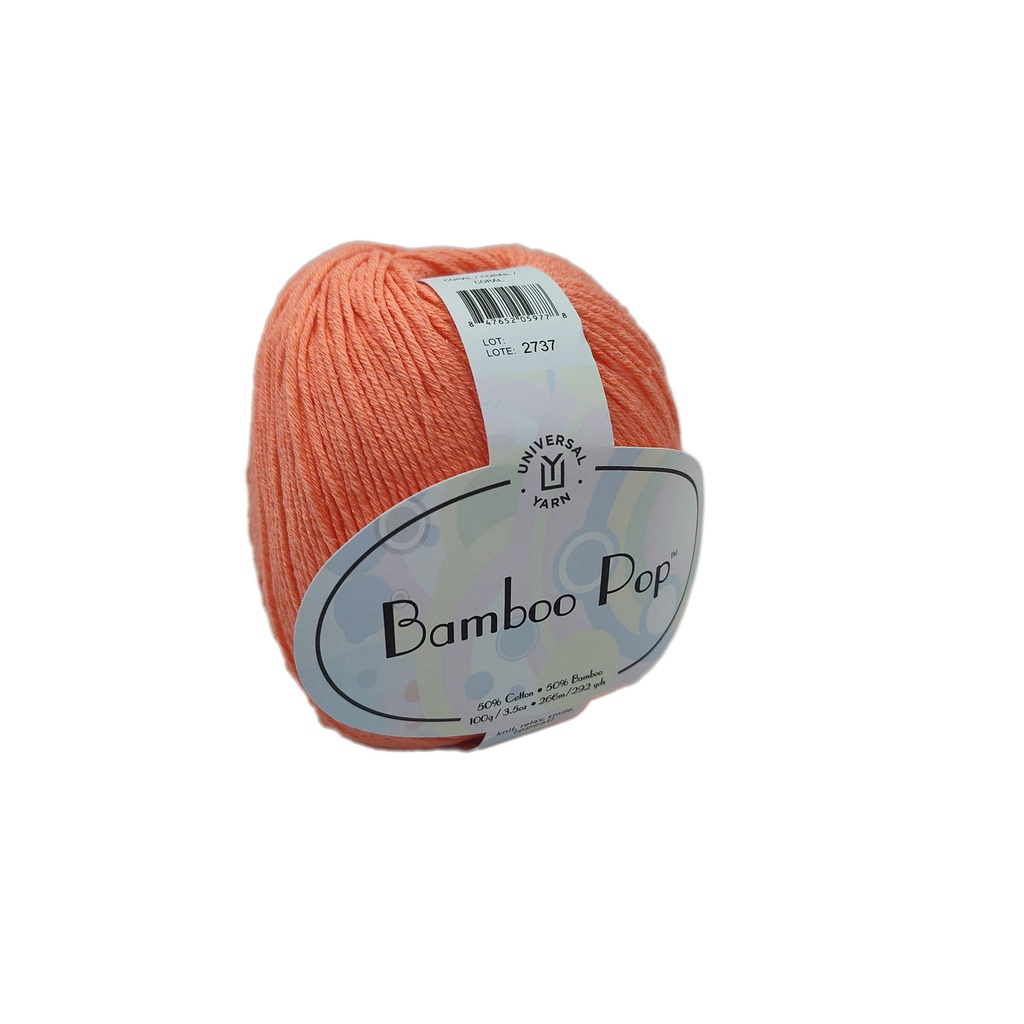 Universal Bamboo Pop Solid Coral 122