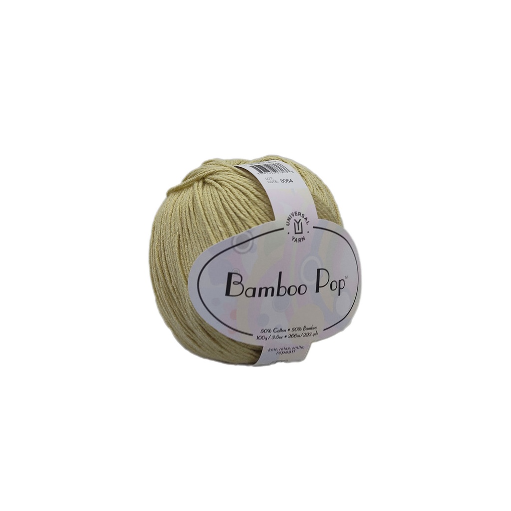 Universal Bamboo Pop Solid Lemongrass 133