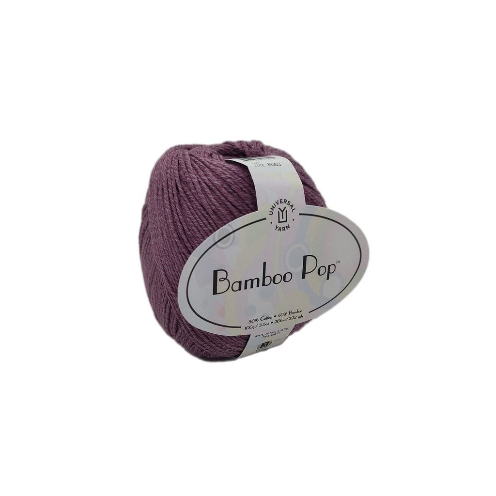 Universal Bamboo Pop Solid Raisin 132