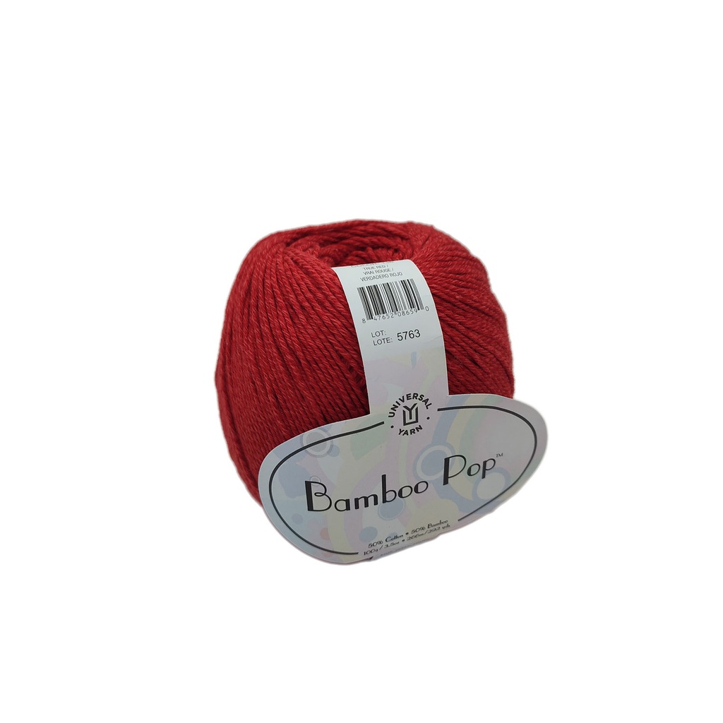 Universal Bamboo Pop Solid True Red 136