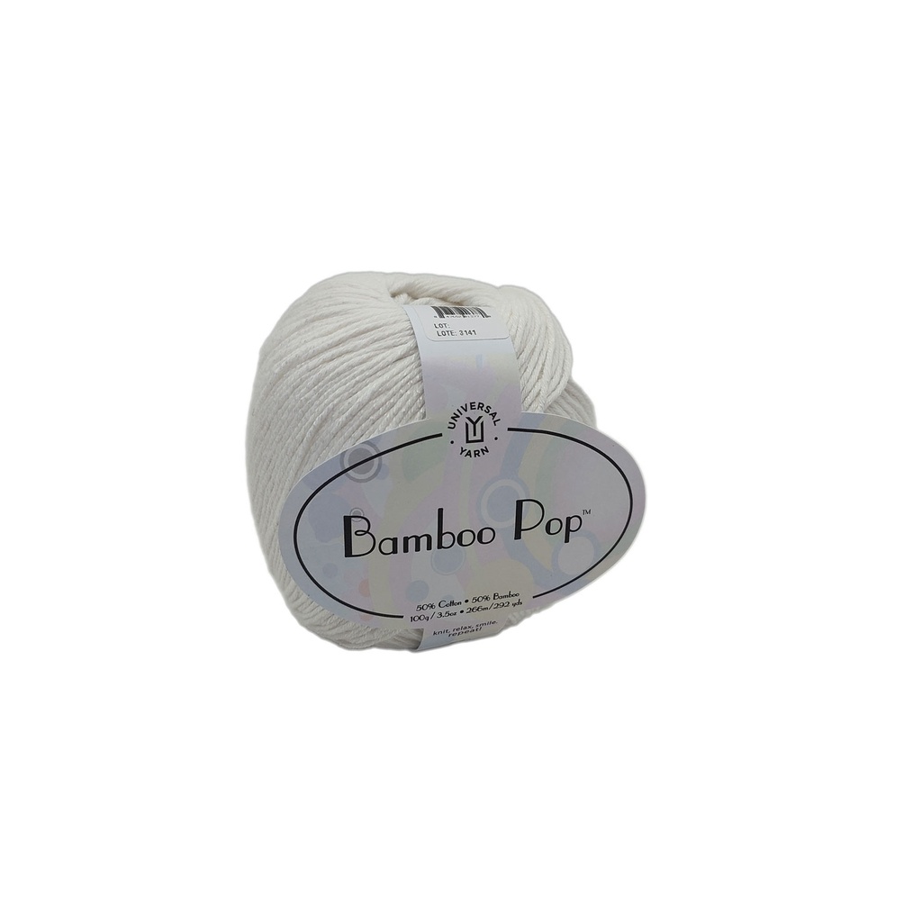 Universal Bamboo Pop Solid White 101