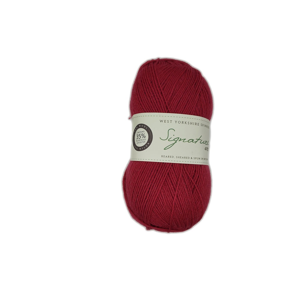 West Yorkshire Spinners Signature 4 Ply Cherry Drop 529