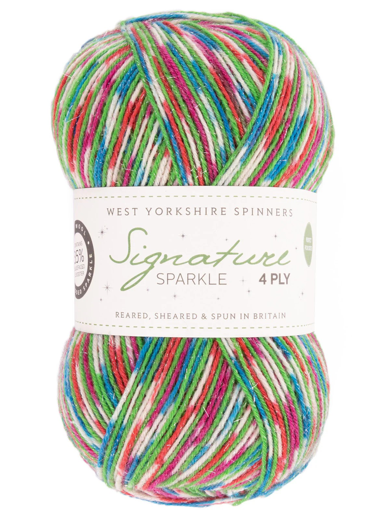 West Yorkshire Spinners Signature 4 Ply Christmas Collection Fairy Lights Sparkle 905