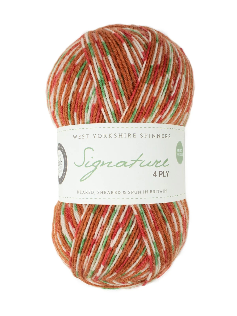 West Yorkshire Spinners Signature 4 Ply Christmas Collection Gingerbread 1109