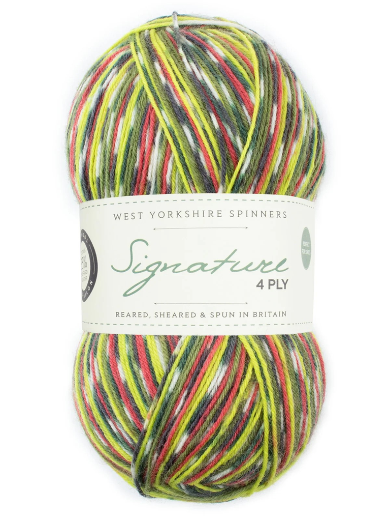 West Yorkshire Spinners Signature 4 Ply Country Birds Collection Green Woodpecker 1170