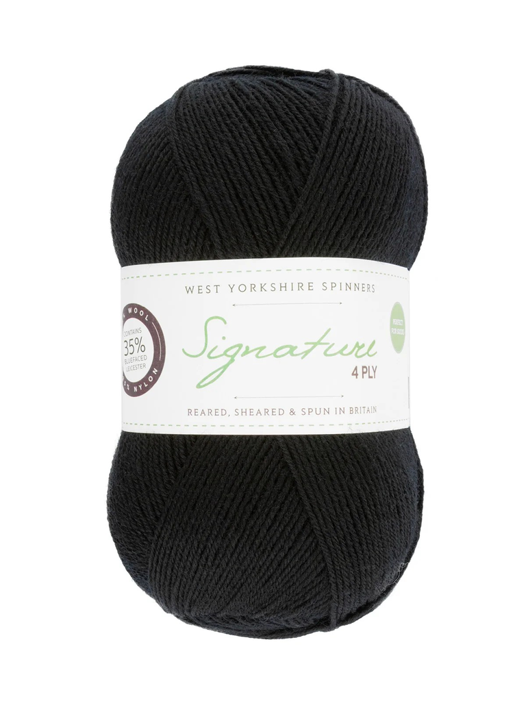 West Yorkshire Spinners Signature 4 Ply Liquorice 99