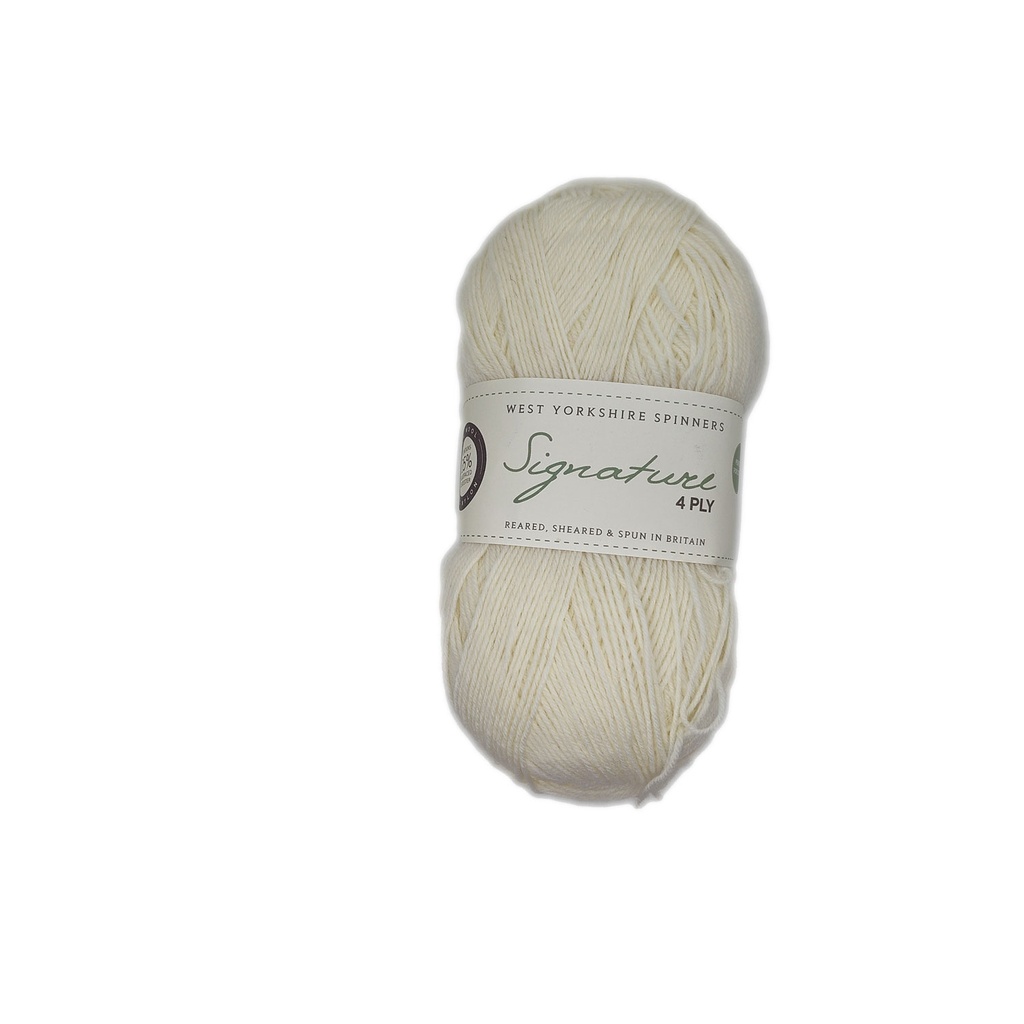 West Yorkshire Spinners Signature 4 Ply Marshmallow 11