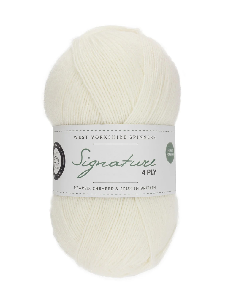 West Yorkshire Spinners Signature 4 Ply Marshmallow 11