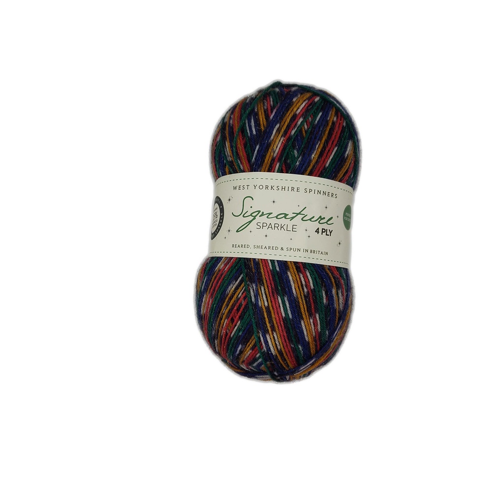 West Yorkshire Spinners Signature 4 Ply Sparkle Nutcracker 1166