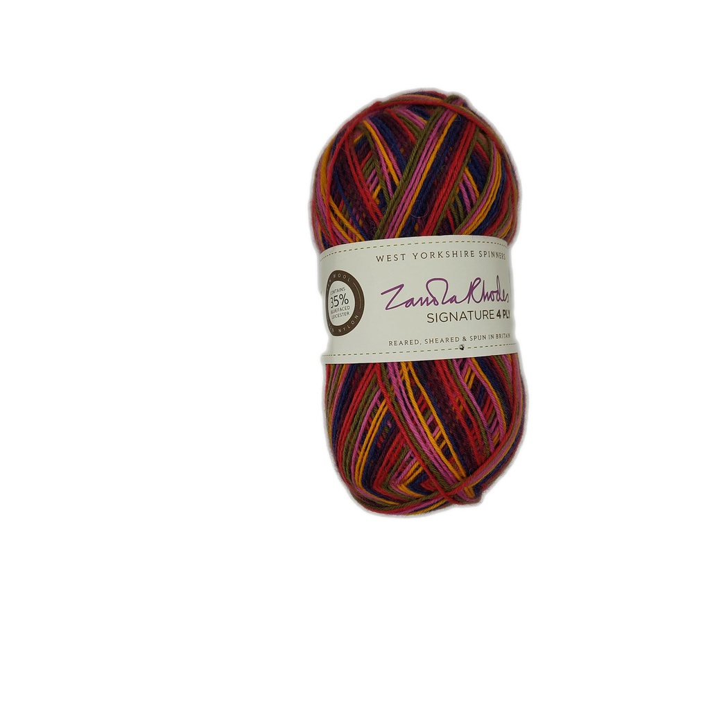 West Yorkshire Spinners Signature 4 Ply Zandra Rhodes Rainbow 1027 (discontinued)