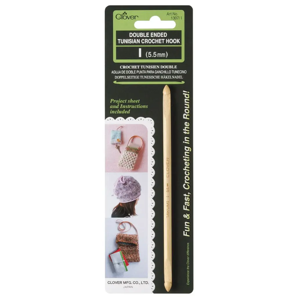 Clover Double Ended Tunisian Crochet Hook I (5.5mm)