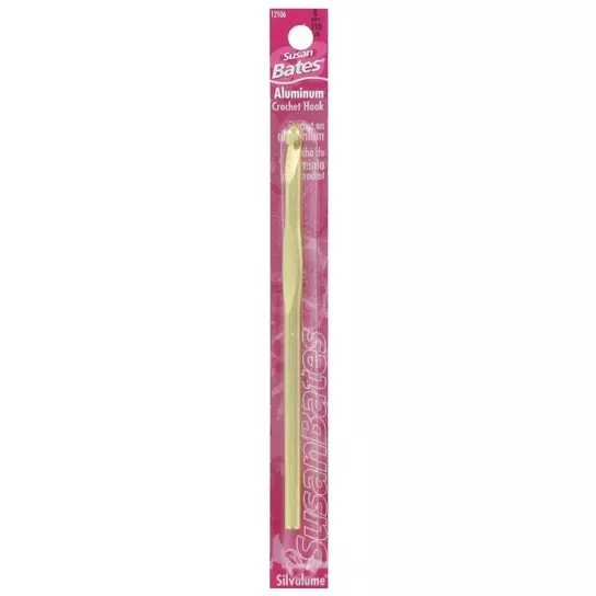 Susan Bates Silvalume Crochet Hook J/10 (6mm)