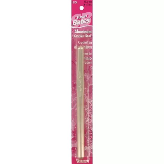 Susan Bates Silvalume Crochet Hook N/15 (10mm)